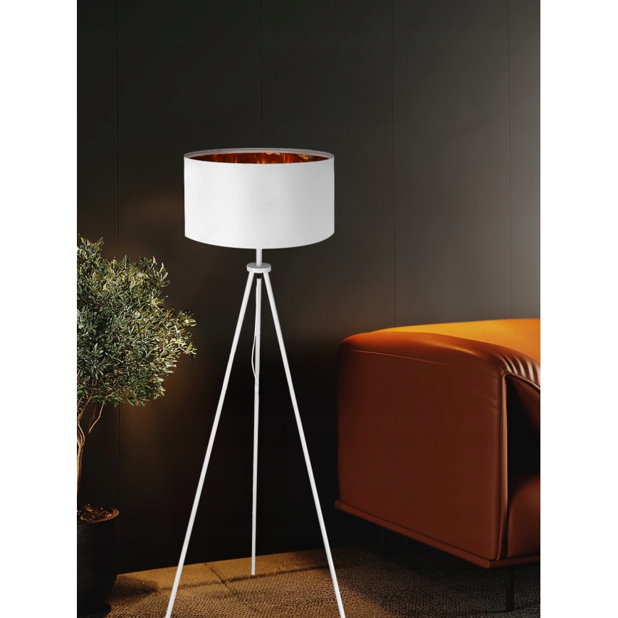 Stojeća lampa 1xE27/40W/230V bela