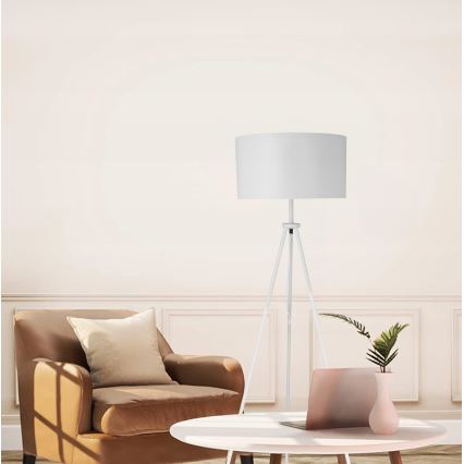 Stojeća lampa 1xE27/40W/230V bela