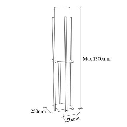 Stojeća lampa 1xE27/40W/230V bež