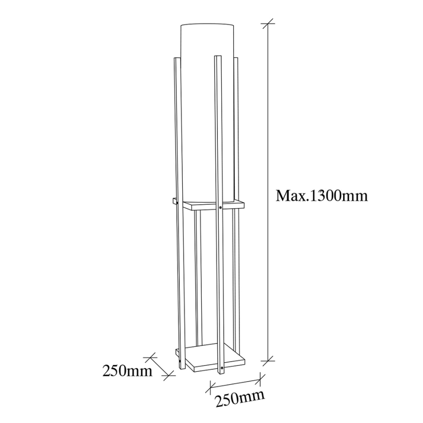 Stojeća lampa 1xE27/40W/230V bež