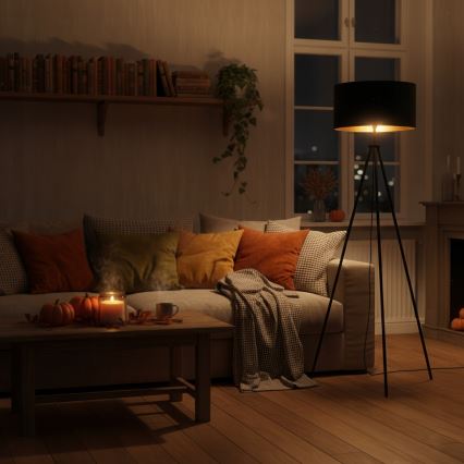 Stojeća lampa 1xE27/40W/230V crna