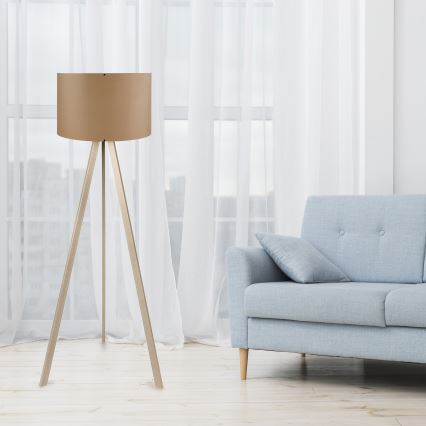 Stojeća lampa AYD 1xE27/40W/230V braon/bež