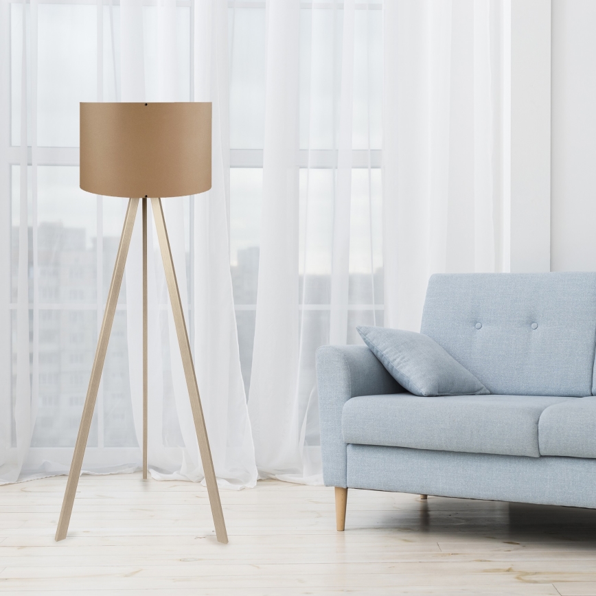 Stojeća lampa AYD 1xE27/40W/230V braon/bež