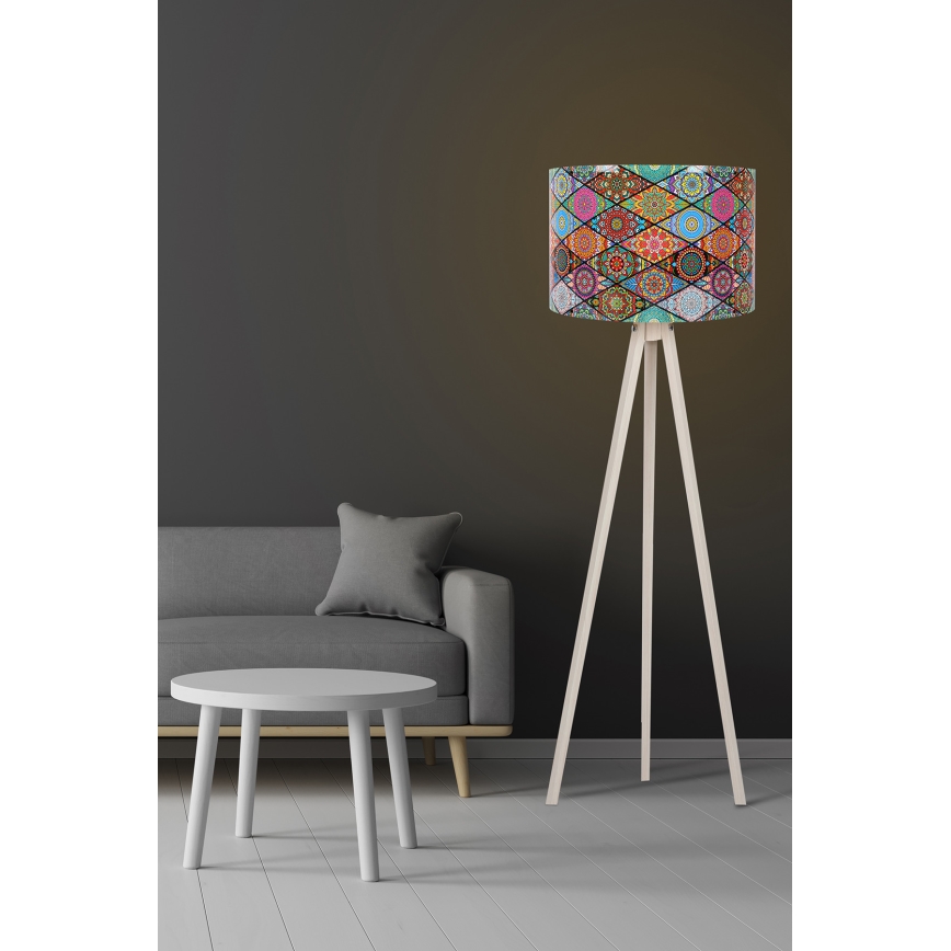 Stojeća lampa AYD 1xE27/60W/230V, šarena/bež