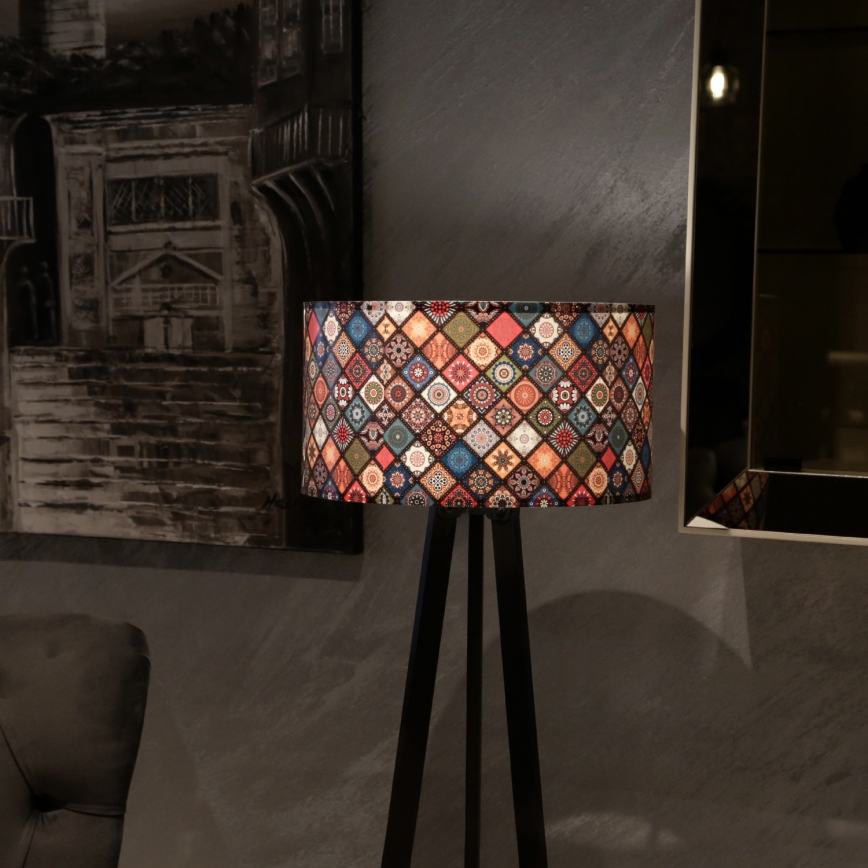 Stojeća lampa AYD 1xE27/60W/230V višebojna/braon