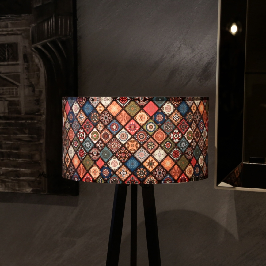 Stojeća lampa AYD 1xE27/60W/230V višebojna/braon