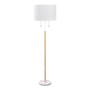 Stojeća lampa FOGO 2xE27/15W/230V bela/bež