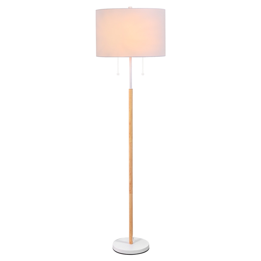 Stojeća lampa FOGO 2xE27/15W/230V bela/bež