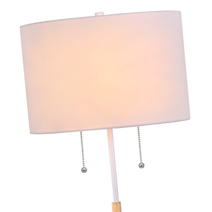 Stojeća lampa FOGO 2xE27/15W/230V bela/bež