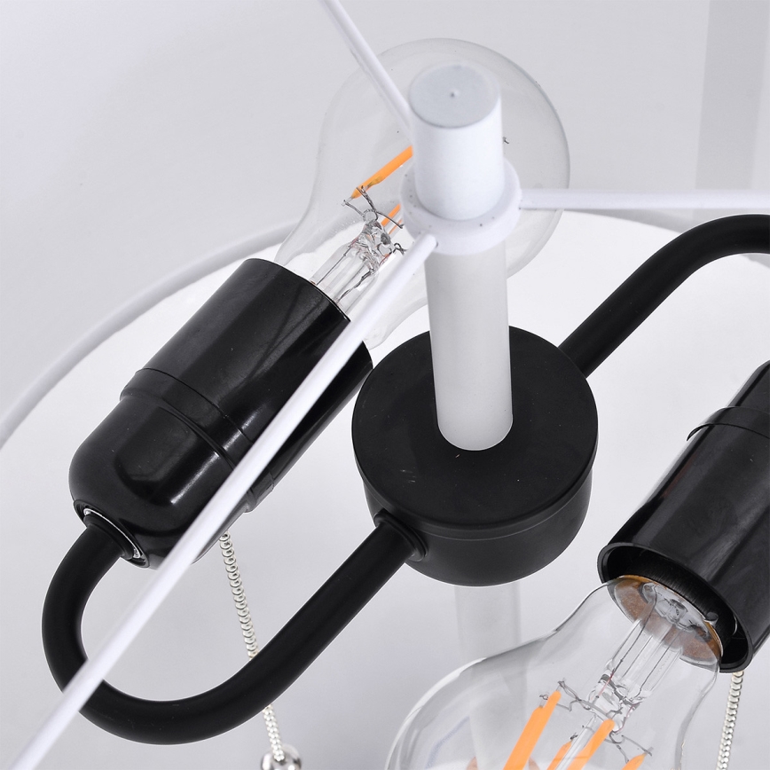 Stojeća lampa FOGO 2xE27/15W/230V bela/bež