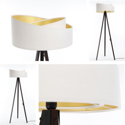 Stojeća lampa GALAXY 1xE27/60W/230V bela/wenge