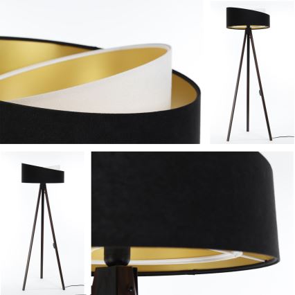 Stojeća lampa GALAXY 1xE27/60W/230V crna/wenge