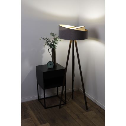 Stojeća lampa GALAXY 1xE27/60W/230V siva/wenge