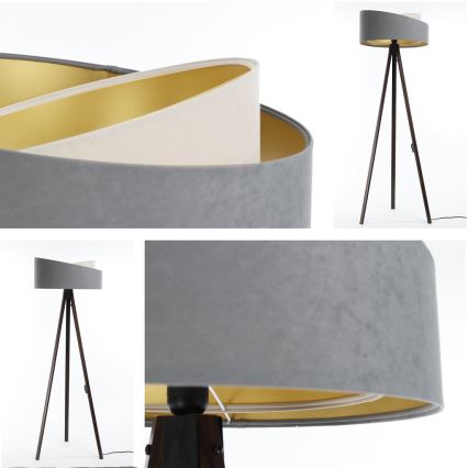 Stojeća lampa GALAXY 1xE27/60W/230V siva/wenge