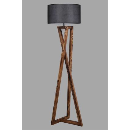 Stojeća lampa MAČKA 1xE27/60W/230V crna/smeđa