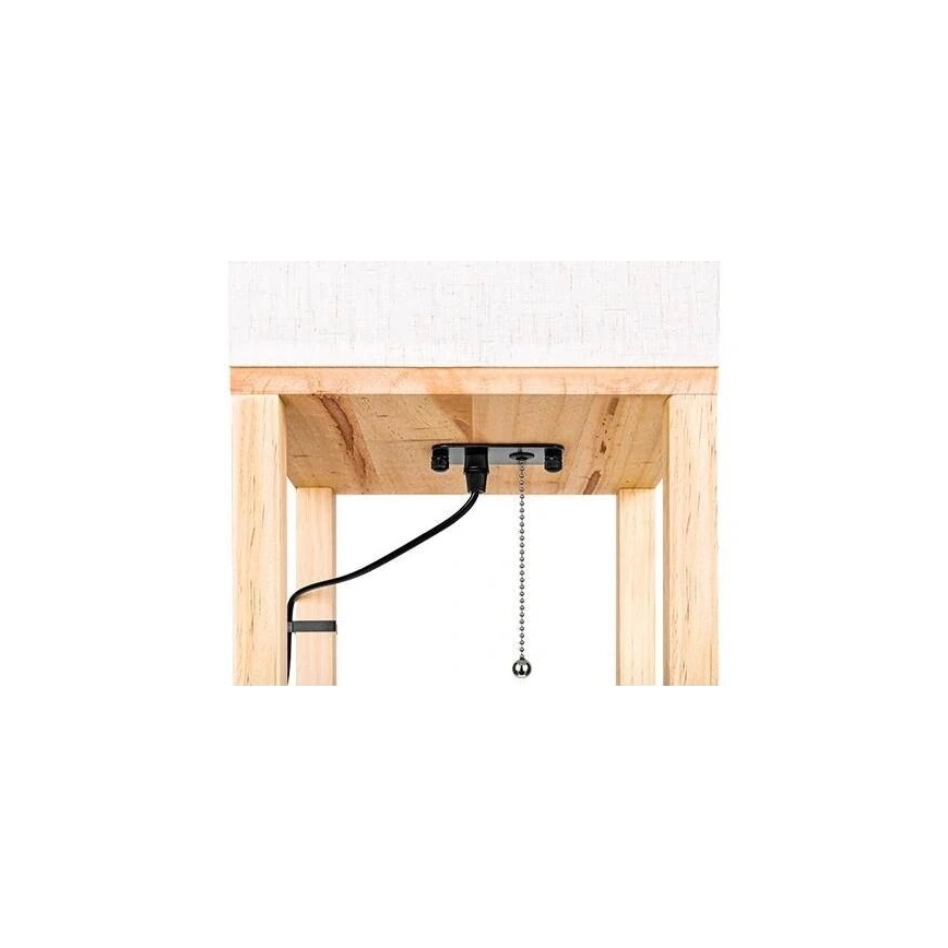 Stojeća lampa sa policama 1xE27/60W/230V bela/braon