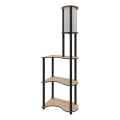 Stojeća lampa sa policama NOTO 1xE27/40W/230V bež/crna