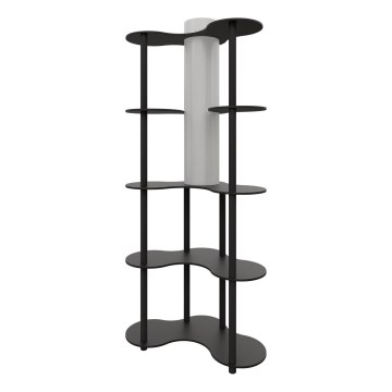 Stojeća lampa sa policama NOTO 1xE27/40W/230V crna