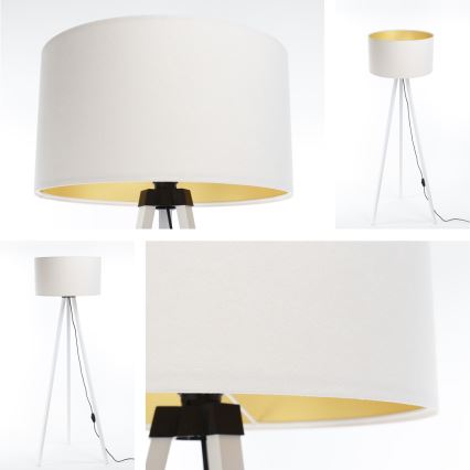 Stojeća lampa STANDART 1xE27/60W/230V bela