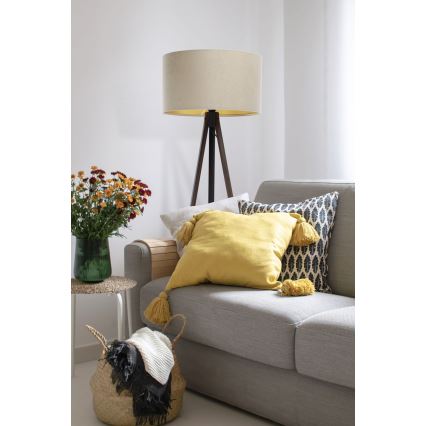 Stojeća lampa STANDART 1xE27/60W/230V bež/wenge