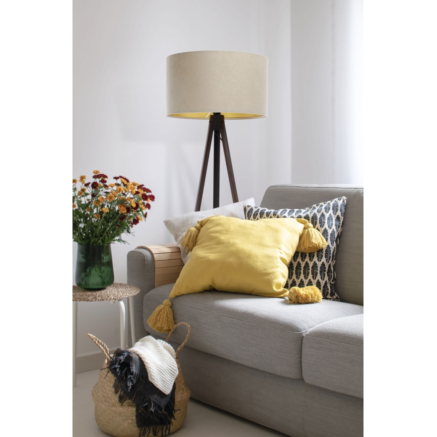 Stojeća lampa STANDART 1xE27/60W/230V bež/wenge