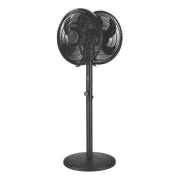 Stojeći ventilator 120W/230V 2x prečnik 40 cm crni + daljinski upravljač