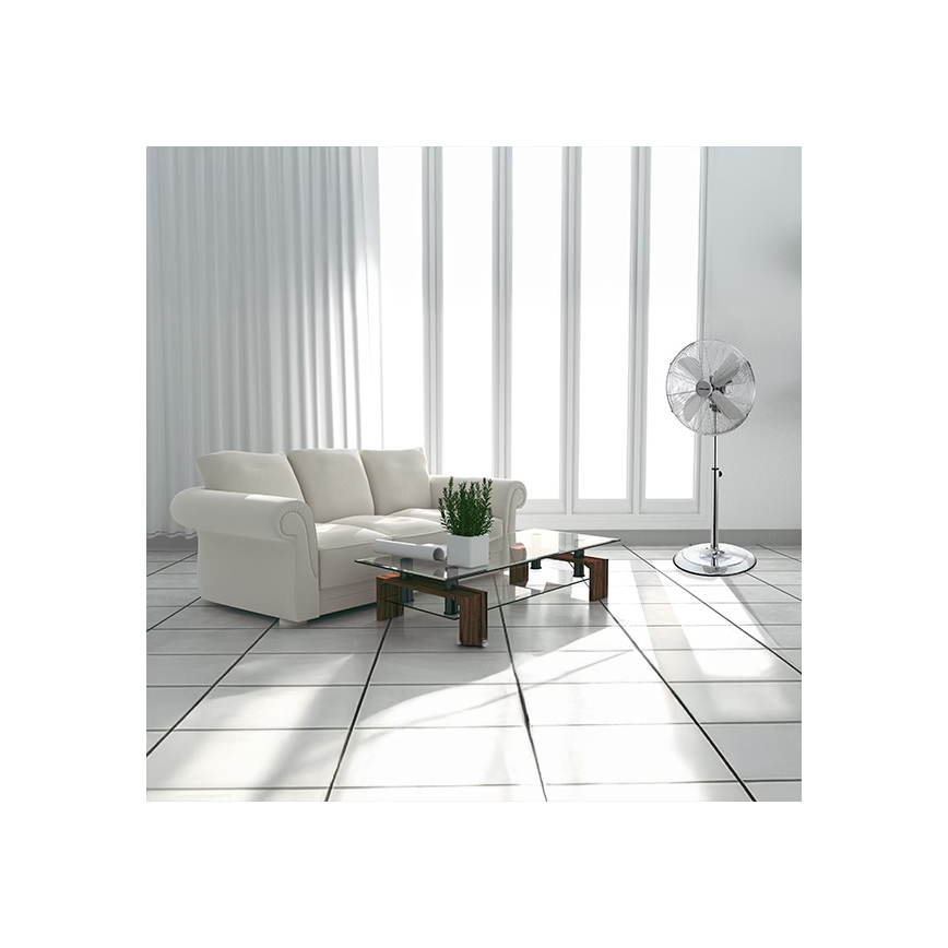 Stojeći ventilator 50W/230V, prečnik 40 cm, nerđajući čelik