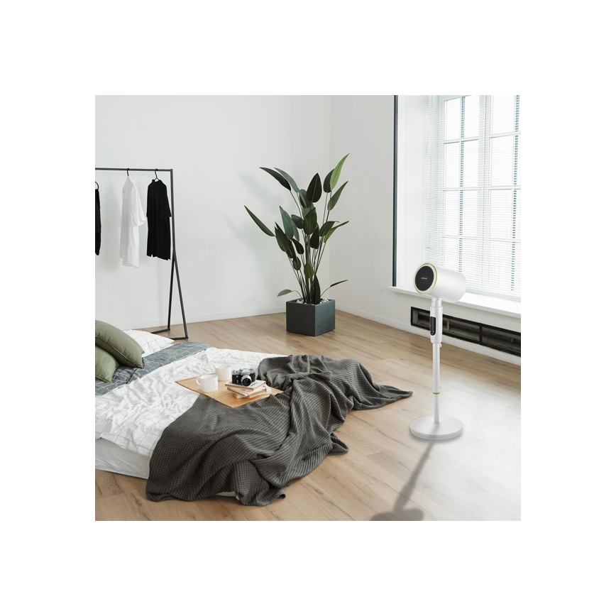 Stojeći ventilator sa grejačem 50 W / 2200 W / 230 V, prečnika 20 cm, beo