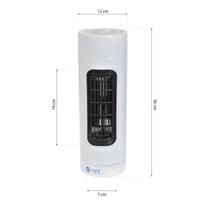 Stojeći ventilator TOWER 30W/230V beo