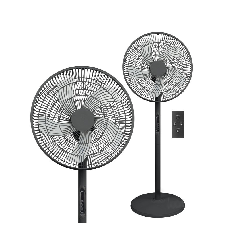 Stojeći ventilator VIENTO-R 40W/230V, crni, sa daljinskim upravljačem