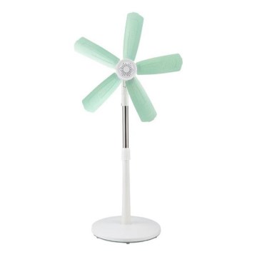 Stojni ventilator 15W/230V 100 cm bela/zelena