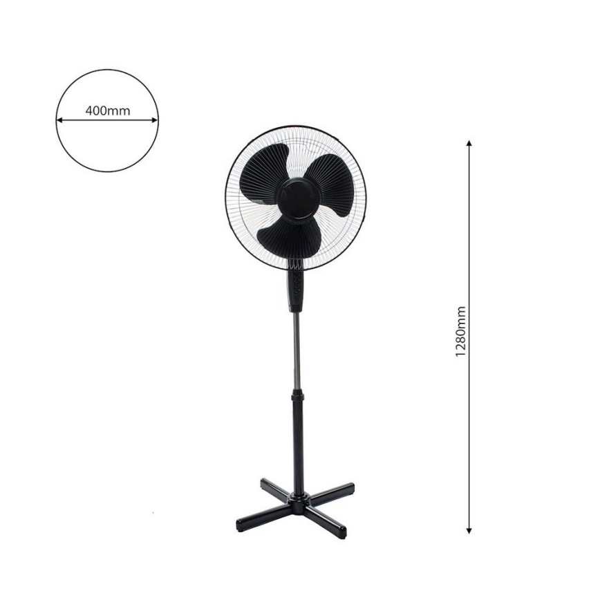 Stojni ventilator STANDING prečnika 40 cm, 45 W