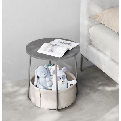 Stolić NOIRA, siva/bela