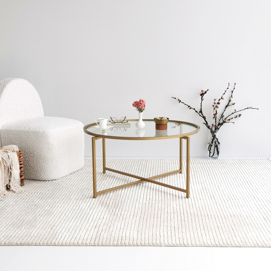 Stolić za kafu GOLD SUN 40x83 cm, zlatne boje