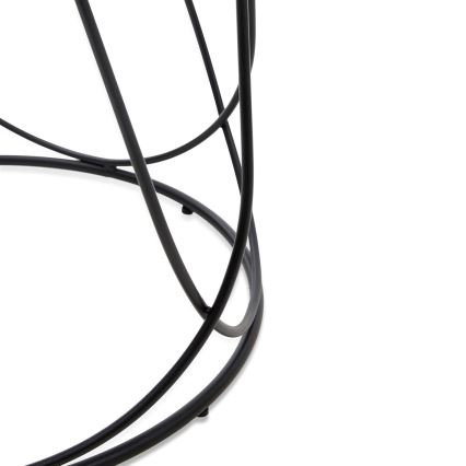 Stolić za kafu NUBIRA 41x60 cm crna/dekor mermera