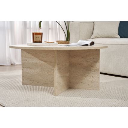 Stolić za kafu VERUM, prečnika 90 cm, bež