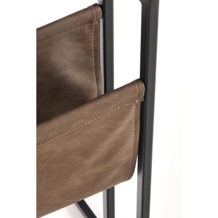 Stolić za odlaganje COMPACT 65x47 cm crna/smeđa