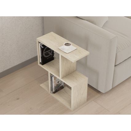 Stolić za odlaganje CROS 45x17 cm dekor mermera/bež