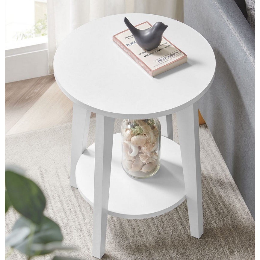 Stolić za odlaganje KAEL, beo