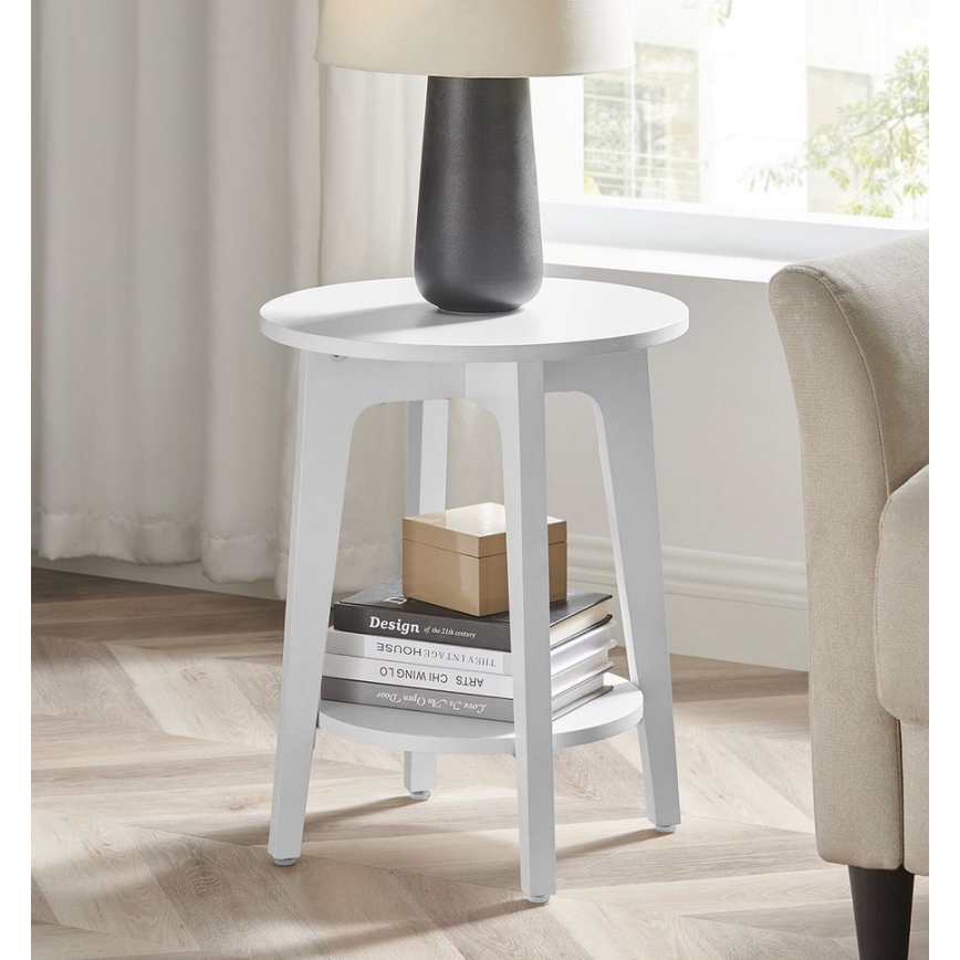 Stolić za odlaganje KAEL, beo