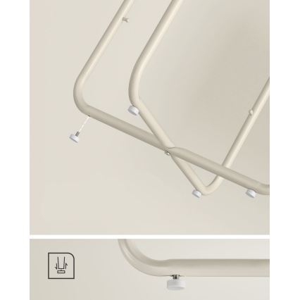 Stolić za odlaganje NOIRA krem/bela