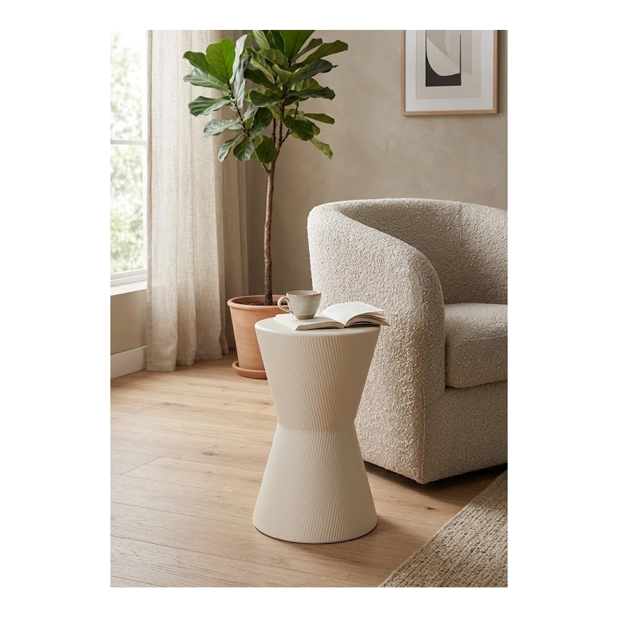 Stolić za odlaganje PETIT, prečnik 29 cm, beo