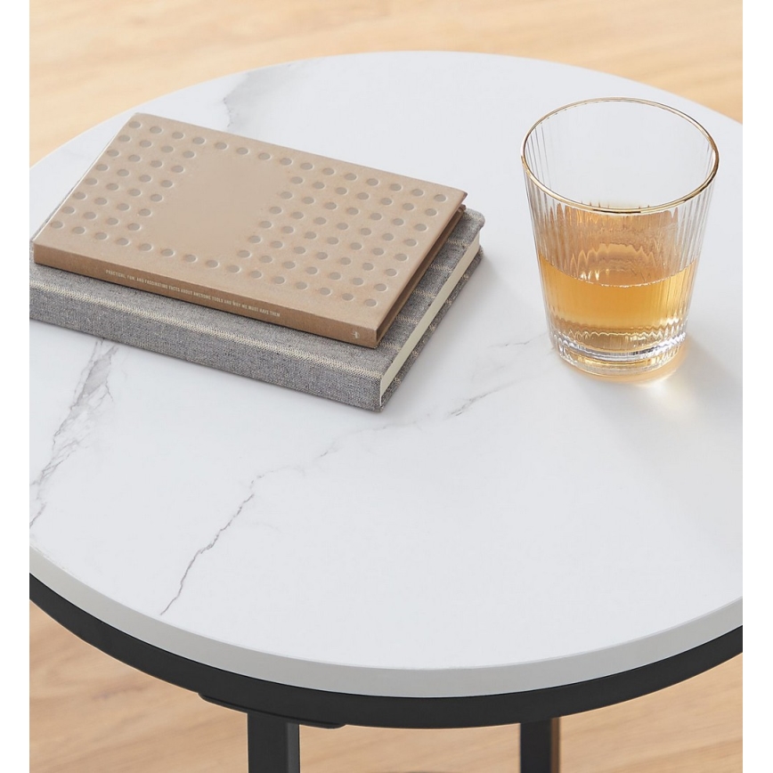 Stolić za odlaganje SID, crna/bela