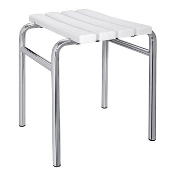 Stolica 44x45 cm srebrna/bela