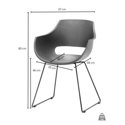 Stolica ROCKY 1 kom crna