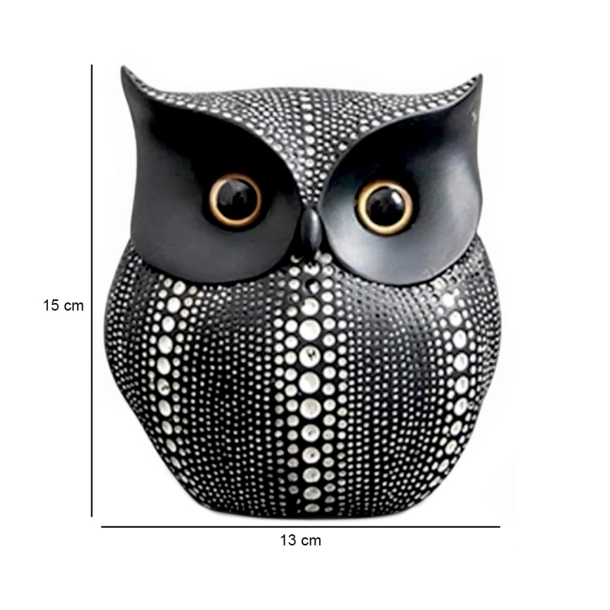 Stona dekoracija 15 cm, crna