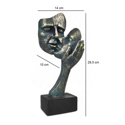 Stona dekoracija 29,5x10x14 cm smola/patina
