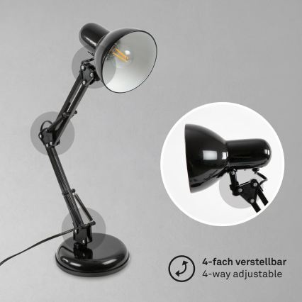 Stona lampa 1xE14/25W/230V crna