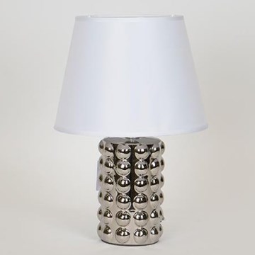 Stona lampa 1xE14/40W/230V bela/sjajni hrom