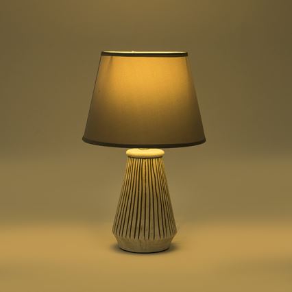 Stona lampa 1xE14/40W/230V patina/siva